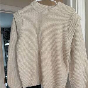 Who What Wear Cream Cowl Neck Sweater